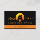 Moderne Medische Gezondheidszorg Zwart Visitekaartje (Voorkant)
