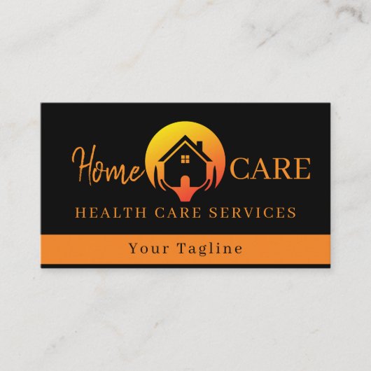 Moderne Medische Gezondheidszorg Zwart Visitekaartje (Voorkant)