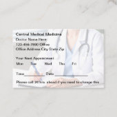 Moderne medische Kantoor-patiëntenkaart Afsprakenkaartje (Voorkant)