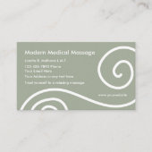 Moderne medische massage visitekaartje (Voorkant)