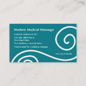 Moderne medische massage visitekaartje (Voorkant)