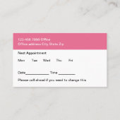 Moderne Medische Oncoloog Afspraakkaarten Visitekaartje (Achterkant)