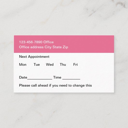 Moderne Medische Oncoloog Afspraakkaarten Visitekaartje (Achterkant)