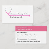 Moderne Medische Oncoloog Afspraakkaarten Visitekaartje (Voorkant / Achterkant)