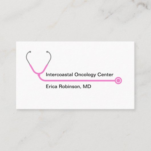 Moderne Medische Oncoloog Afspraakkaarten Visitekaartje (Voorkant)
