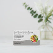 Moderne medische voedingstherapie visitekaartje (Staand voorkant)