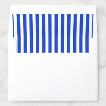 Moderne Mediterraan blauw gestreepte zomerhuwelijk