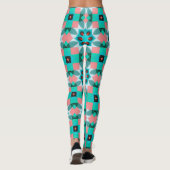 Moderne Mediterraan Patroon Leggings (Achterkant)