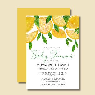 Moderne mediterrane Baby shower van Lemon Kaart