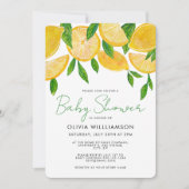 Moderne mediterrane Baby shower van Lemon Kaart (Voorkant)
