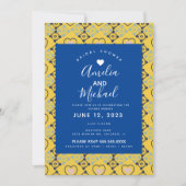 Moderne Mediterrane Bridal Romantic Love Tegels Kaart (Voorkant)