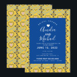 Moderne Mediterrane Bridal Romantic Love Tegels Kaart<br><div class="desc">douche voor de mediterrane bruiloft - moderne patroonharten</div>