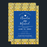 Moderne Mediterrane Bridal Romantic Love Tegels Kaart<br><div class="desc">douche voor de mediterrane bruiloft - moderne patroonharten</div>