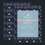 Moderne Mediterrane Bridal Romantic Love Tegels Kaart<br><div class="desc">douche voor de mediterrane bruiloft - moderne patroonharten</div>