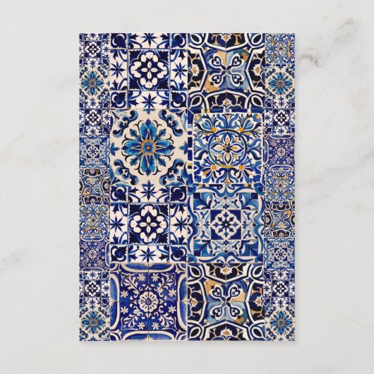 Moderne mediterrane bruiloft Details QR-code Informatiekaartje (Achterkant)