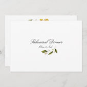 Moderne mediterrane citroen repetitie diner Kaart (Voorkant / Achterkant)