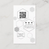 Moderne Meerdere foto Collage Hexagon honingraat Visitekaartje (Achterkant)