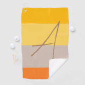 Moderne Meerdere Pastel Kleur Monogram Naam Initia Golfhanddoek (Insitu)