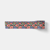 Moderne meerkleuren bloemen satijnen lint (Voorkant)
