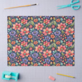 Moderne meerkleuren bloemen tissuepapier (Craft)