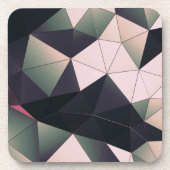 Moderne meerkleuren polygonen harde Onderzetters (Voorkant)