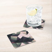 Moderne meerkleuren polygonen papier Onderzetters (Insitu)