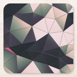 Moderne meerkleuren polygonen papier Onderzetters