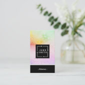 Moderne meerkleuren Waterverven advocaat Visitekaartje (Staand voorkant)