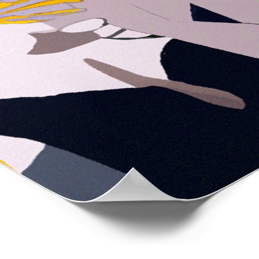 Moderne  meerkleurige digitale avondwijn poster (Hoek)