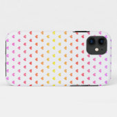 Moderne Meerkleurige Harten op Wit Case-Mate iPhone Case (Achterkant (horizontaal))