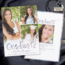 Moderne meerkleurige penseel Afstuderen fotocollag