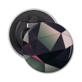 Moderne meerkleurige polygonen flesopener button flesopener