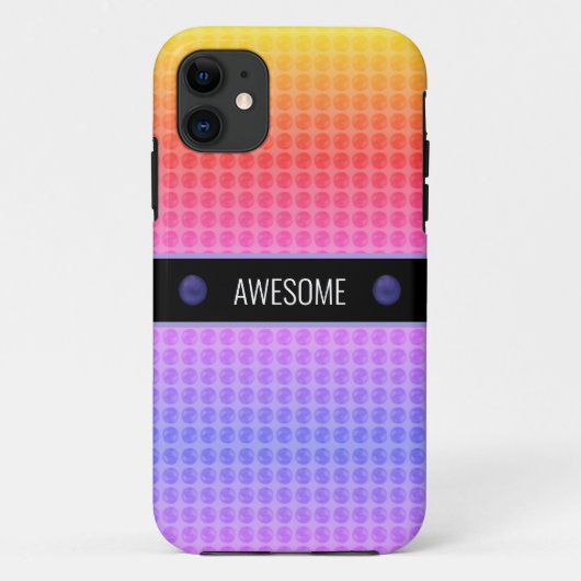 Moderne Meerkleurige Stippen Case-Mate iPhone Case (Achterkant)