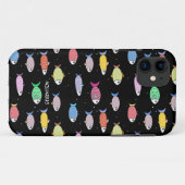 Moderne meerkleurige vis op zwart Case-Mate iPhone case (Achterkant (horizontaal))