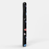 Moderne meerkleurige vis op zwart Case-Mate iPhone case (Achterkant/rechts)