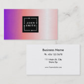 Moderne meerkleurige Waterverven Koel Abstracte Ar Visitekaartje (Voorkant / Achterkant)