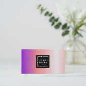 Moderne meerkleurige Waterverven Koel Abstracte Ar Visitekaartje (Staand voorkant)