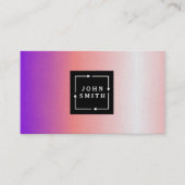 Moderne meerkleurige Waterverven Koel Abstracte Ar Visitekaartje (Voorkant)