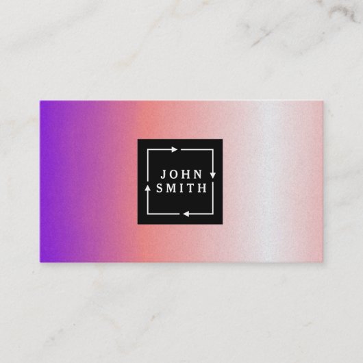 Moderne meerkleurige Waterverven Koel Abstracte Ar Visitekaartje (Voorkant)