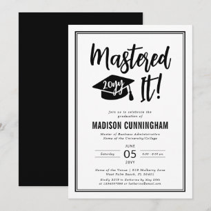 Moderne Meester Afgestudeerd Master's Degree Afstu Kaart