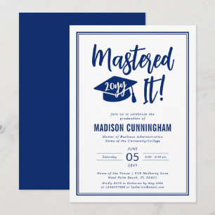 Moderne Meester Afgestudeerd Master's Degree Afstu Kaart