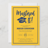 Moderne Meester Afgestudeerd Master's Degree Afstu Kaart (Voorkant)
