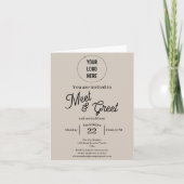 Moderne meet en greet business minimalist (Voorkant)