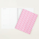 Moderne meisjes roze regenboog patroon planner (Display)