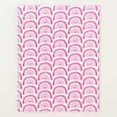 Moderne meisjes roze regenboog patroon planner (Voorkant)