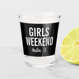 Moderne Meisjes Weekend Shotglas Shot Glas