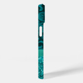 Moderne Meisjesachtige Bloem Glitter Patroon Perso Case-Mate iPhone Case (Achterkant / Rechts)