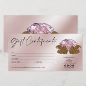 moderne meisjesachtige cadeaukaart nagels diamant (Voorkant / Achterkant)