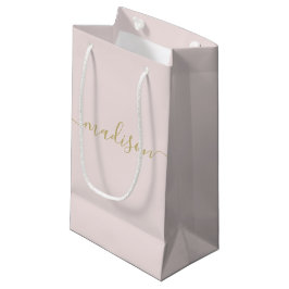 Moderne Meisjesachtige Chic Vrouwelijke Gouden Scr Klein Cadeauzakje