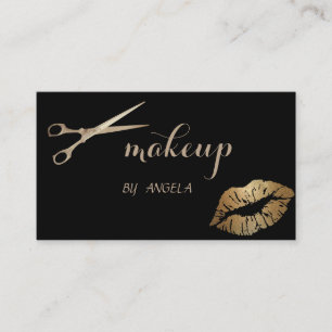 Moderne Meisjesachtige Elegante Glitterende Lippen Visitekaartje